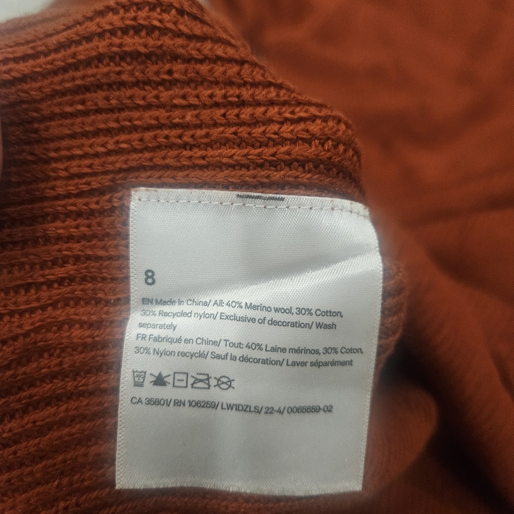 LULULEMON Merino Wool-Blend Knit Dress Cayenne 2022 Size 8 - Picture 7 of 7